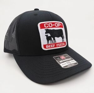 CO-OP Beef Feeds Richardson 112 Trucker Cap Hat Mesh Snapback Textured Patch